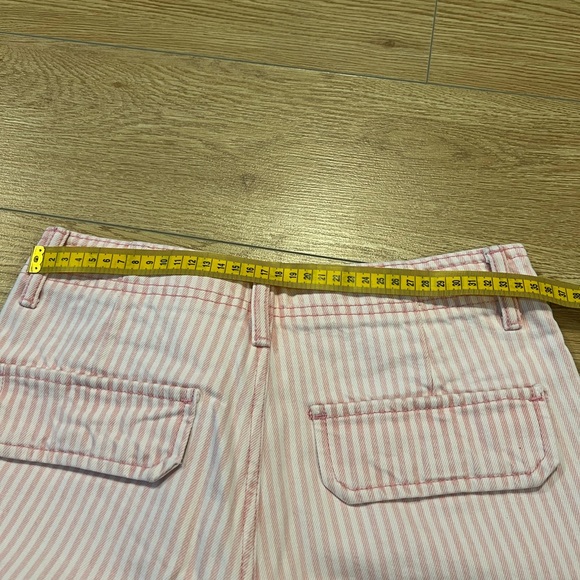 Zara pink stripped cargo pants - Picture 7 of 11